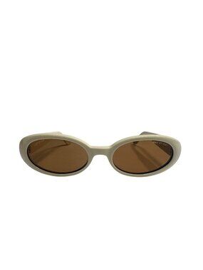DMY by DMY Valentina Oval Sunglasses in Cream
